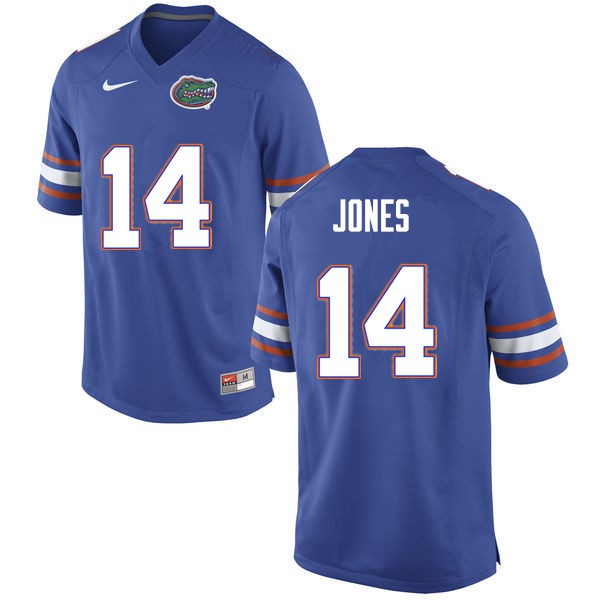 Men #14 Emory Jones Florida Gators College Football Jerseys Blue